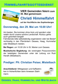 Himmelfahrtsgottesdienst