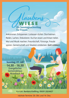 Plakat Glaubenswiese